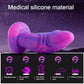 HiSmith - The Dream Sky Monster Series 8" Curved Giant Suction Vibrating Dildo
