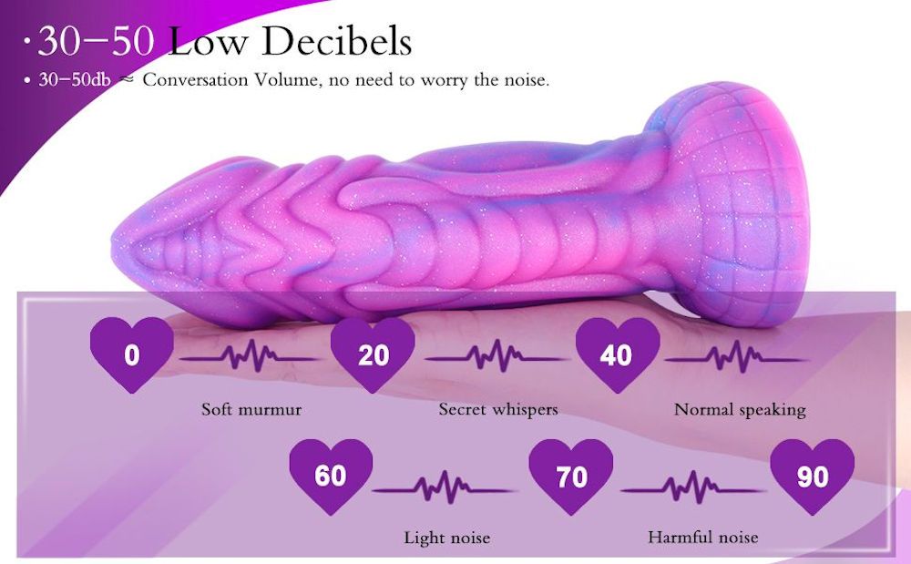 HiSmith - The Dream Sky Monster Series 8" Curved Giant Suction Vibrating Dildo