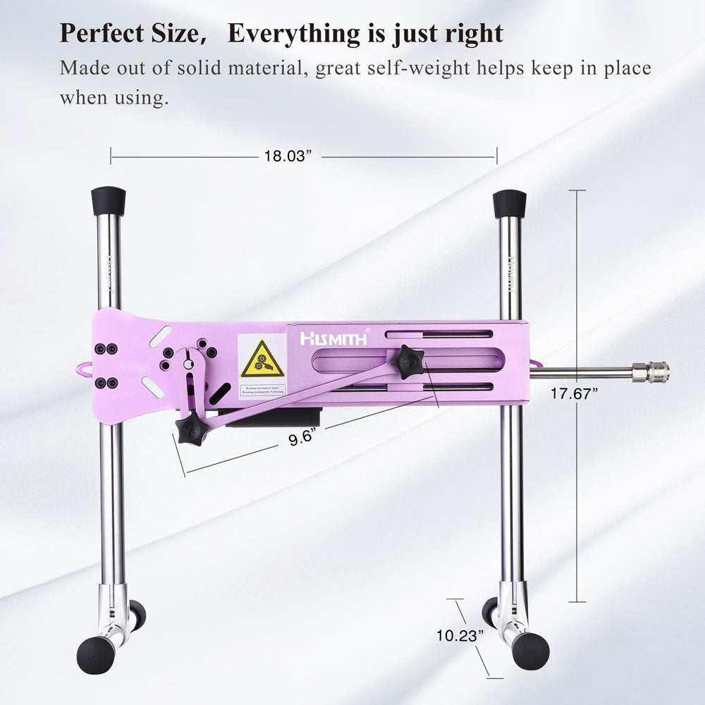 HiSmith Premium 3.0 - Mains Powered Sex Machine with App Control and Remote - Pink