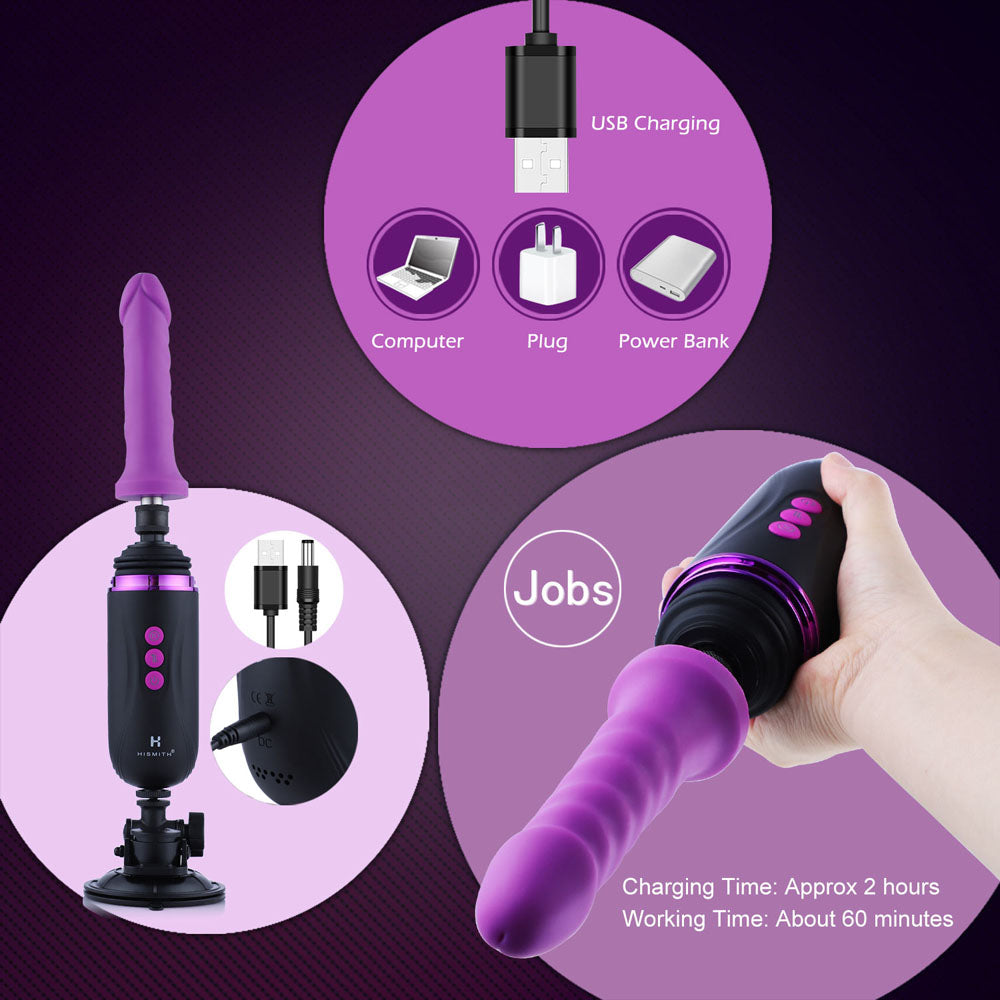 HiSmith Capsule - Portable Sex Machine with Remote & App Control