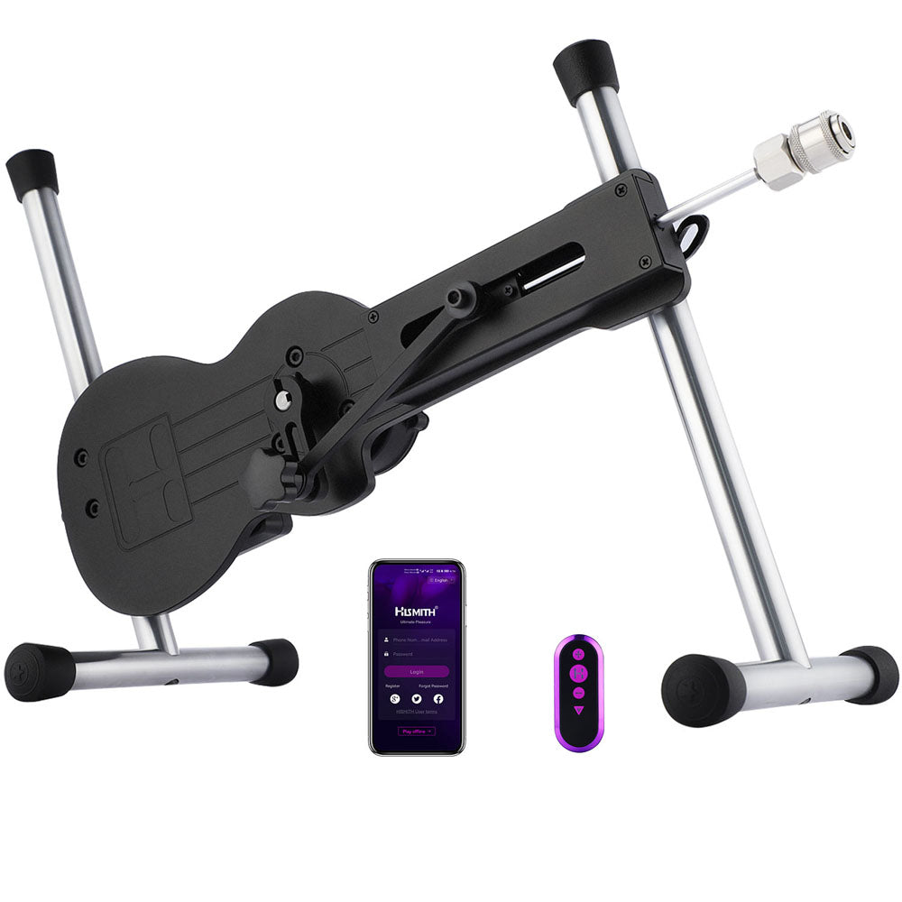 HiSmith Mini Pro - Black Mains Powered Sex Machine with App Control and Remote