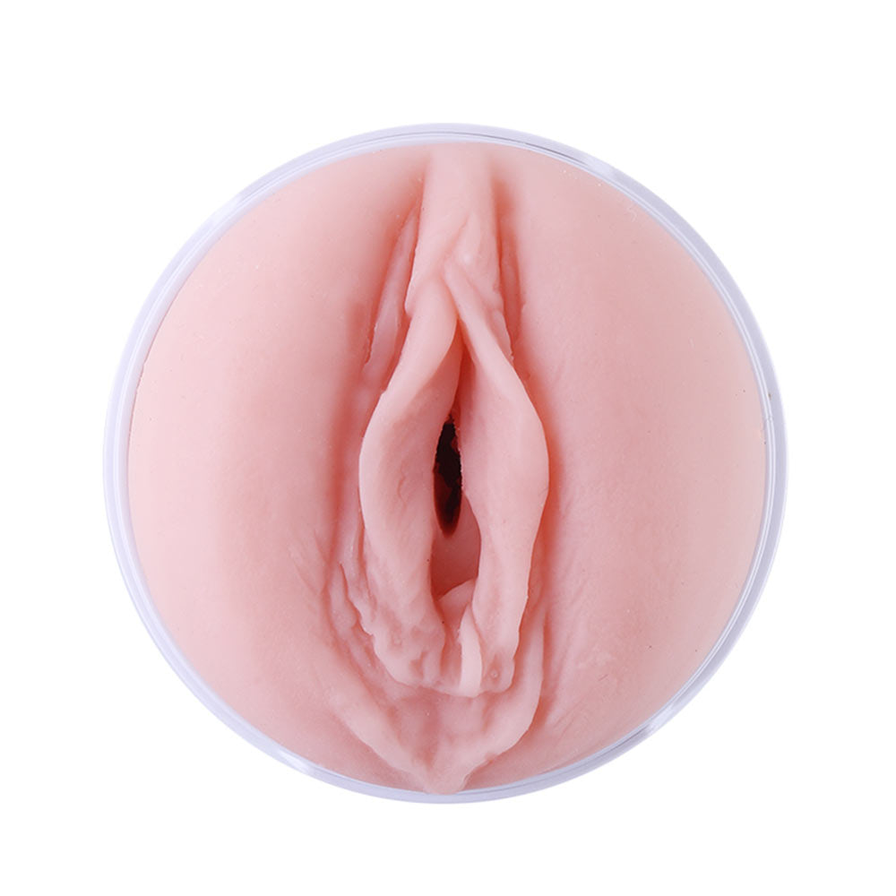 HiSmith Vibrating Vagina Masturbation Cup with White Case (KlicLok)