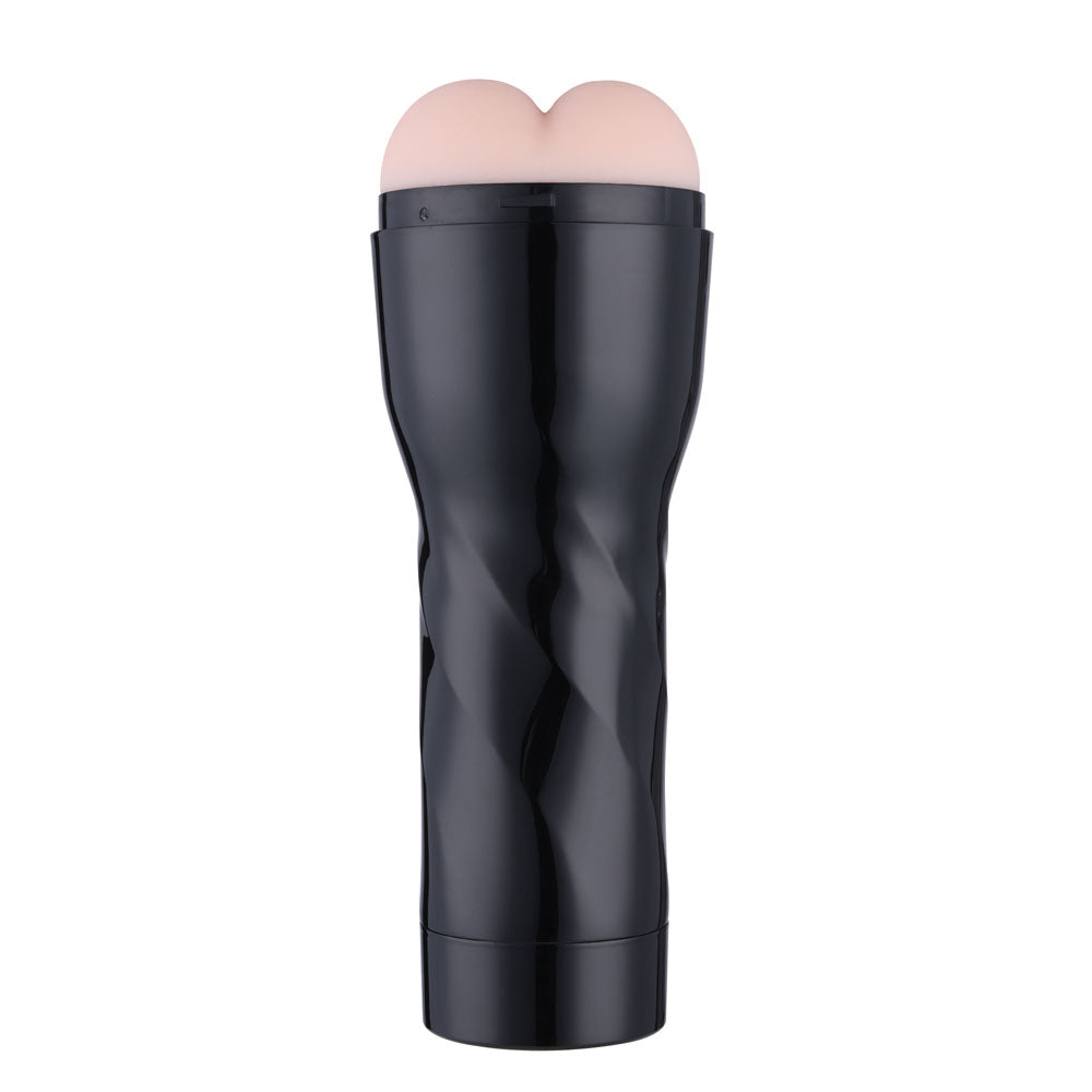 HiSmith Vibrating Anal Stroker Cup with Black Case (KlicLok)