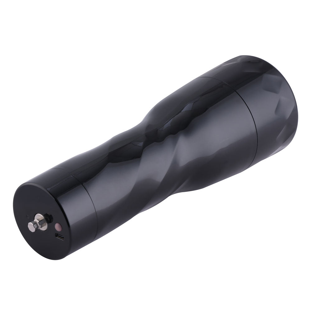 HiSmith Vibrating Anal Stroker Cup with Black Case (KlicLok)