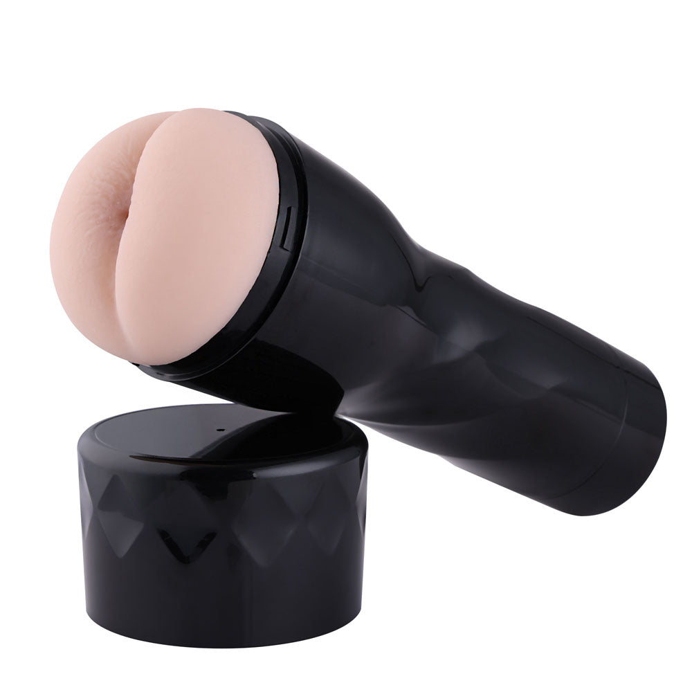 HiSmith Vibrating Anal Stroker Cup with Black Case (KlicLok)