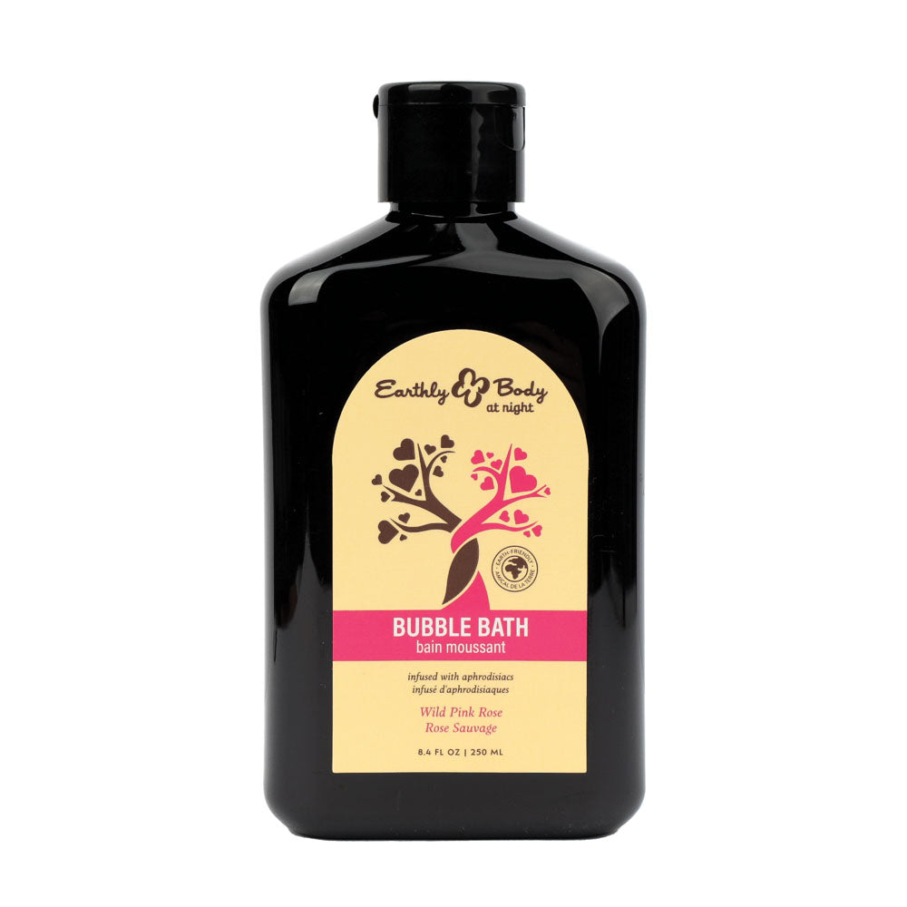 Earthly Body Hemp Seed Bubble Bath WILD PINK ROSE 250ml