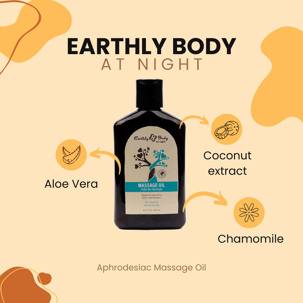 Earthly Body Hemp Seed Massage Oil SEA JASMINE 60ml