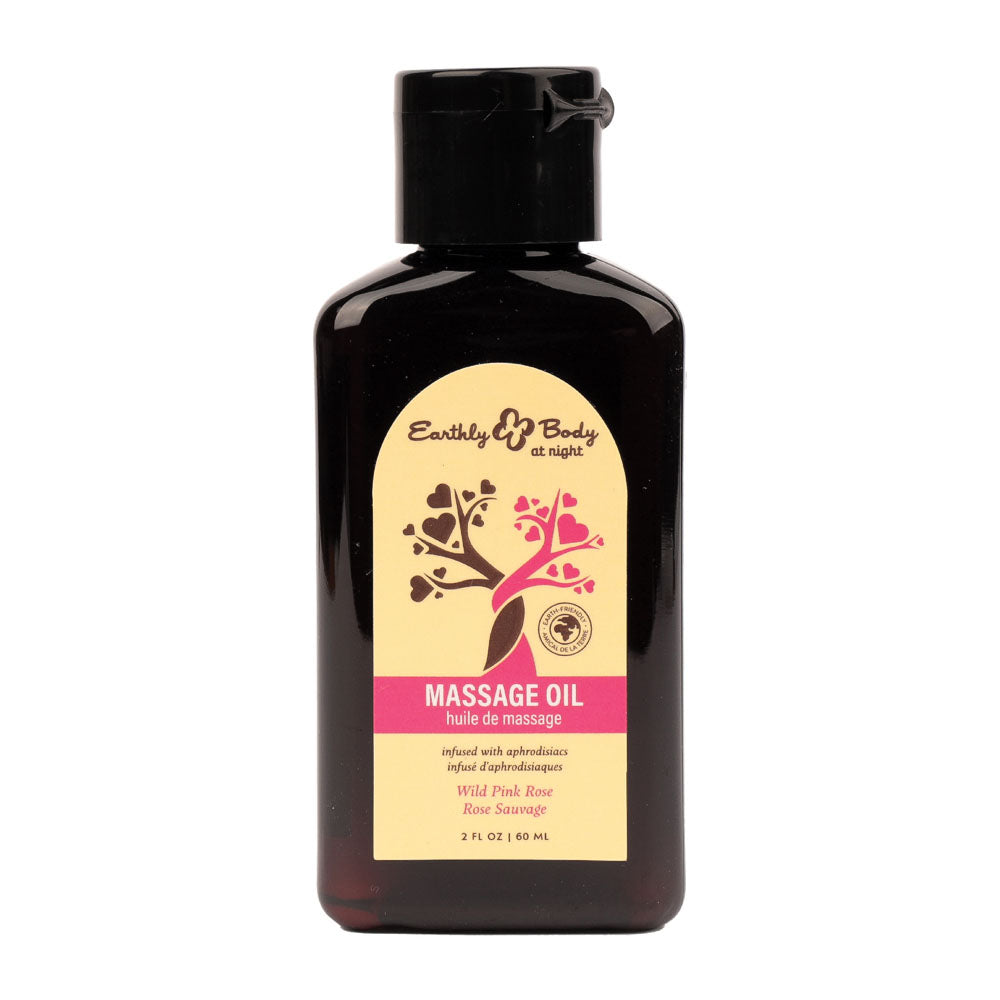 Earthly Body Hemp Seed Massage Oil WILD PINK ROSE 60ml