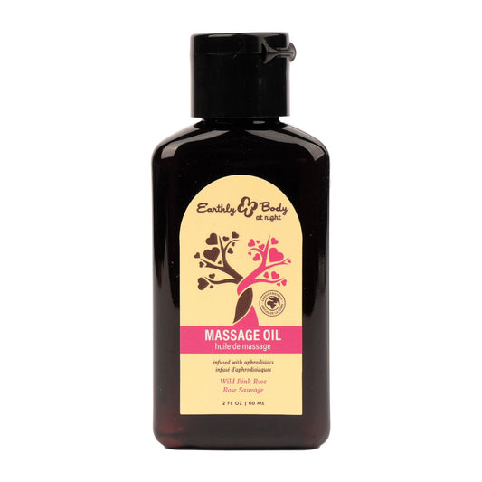 Earthly Body Hemp Seed Massage Oil WILD PINK ROSE 60ml