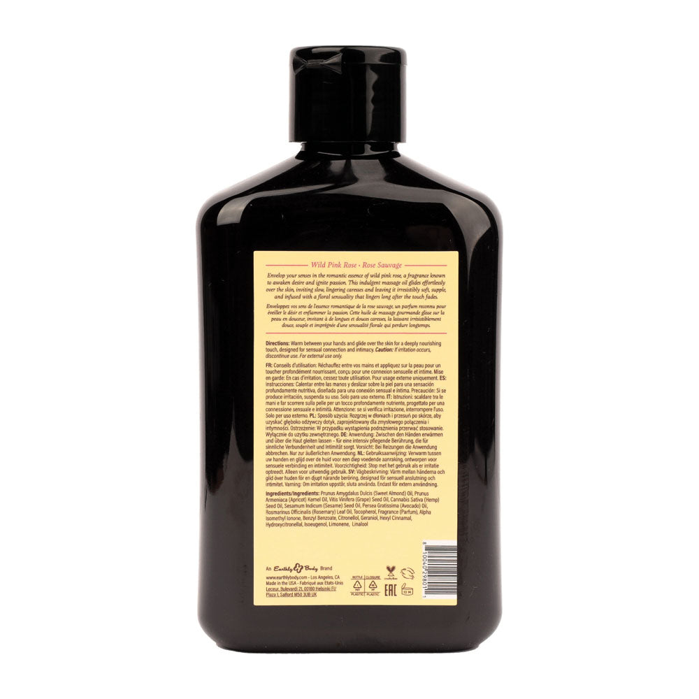 Earthly Body Hemp Seed Massage Oil WILD PINK ROSE 250ml