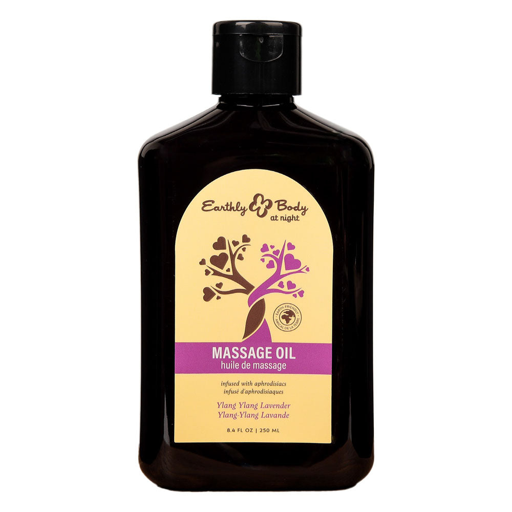 Earthly Body Hemp Seed Massage Oil YLANG YLANG LAVENDER 250ml