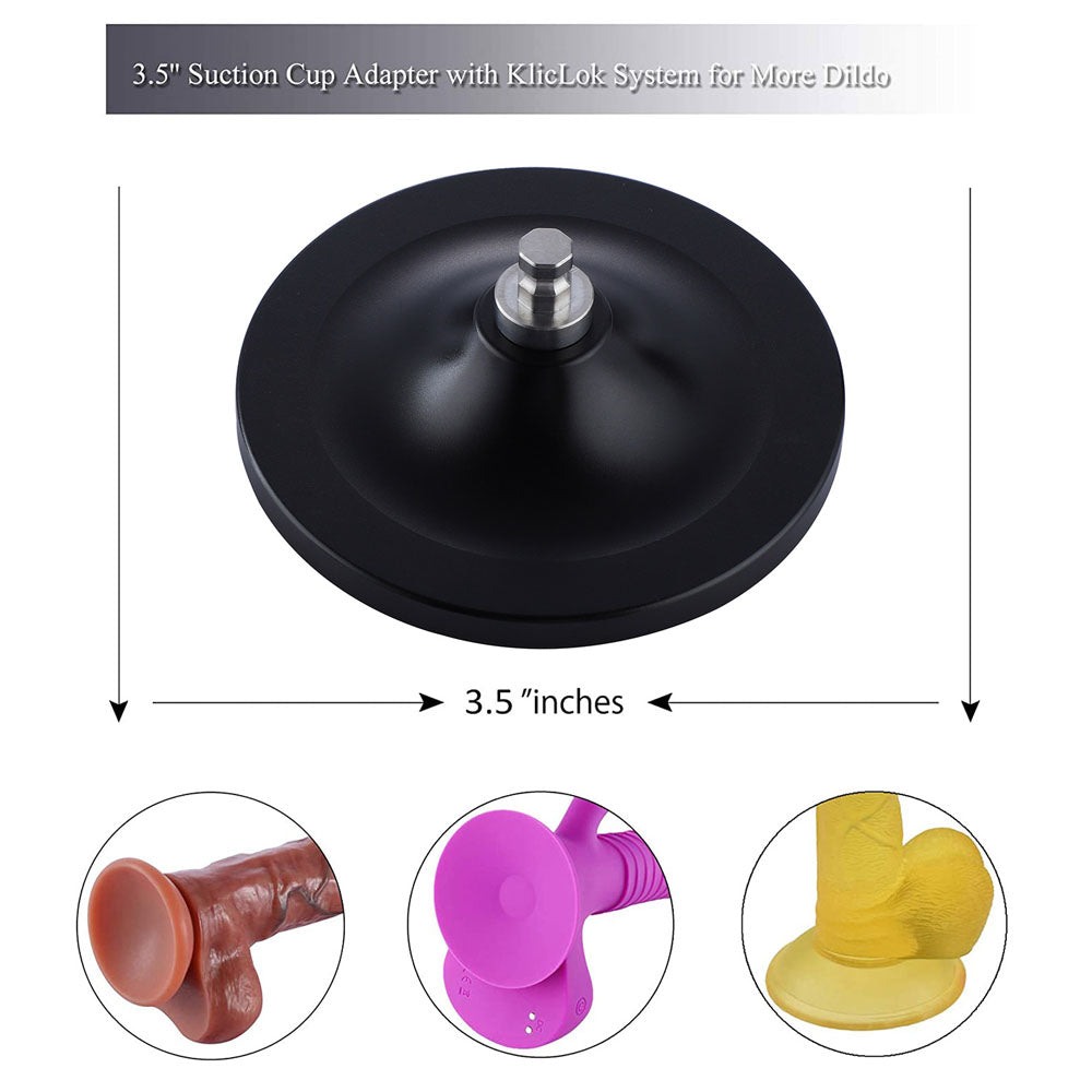HiSmith 3.5" Suction Cup Dildo Adapter (KlicLok)
