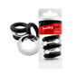Hunkyjunk Jacker 5-stack Five-pack Tube Super-strong Cockrings Clear/Black