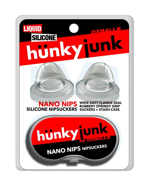 Hunkyjunk Nano Nips “Just The Tip” Nipple-Nubs Nipple Suckers Clear