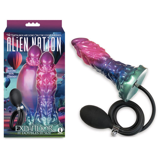 Icon Brands | Alien Nation - Expandor - Coloured Inflatable Fantasy Dildo