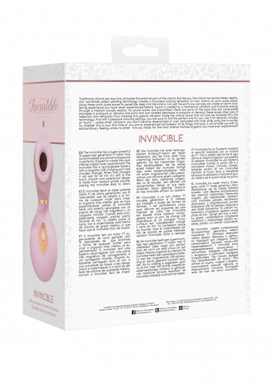 Shots Toys | Invincible Clitoral Stimulation Air Pulsation Vibrator Pink