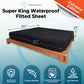 Eroticgel SUPER KING Waterproof Fitted Sheet - EXTREME Edition - 204cm x 204cm + 35cm
