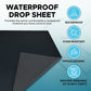 Eroticgel Waterproof Drop Sheet Black 150cm x 150cm