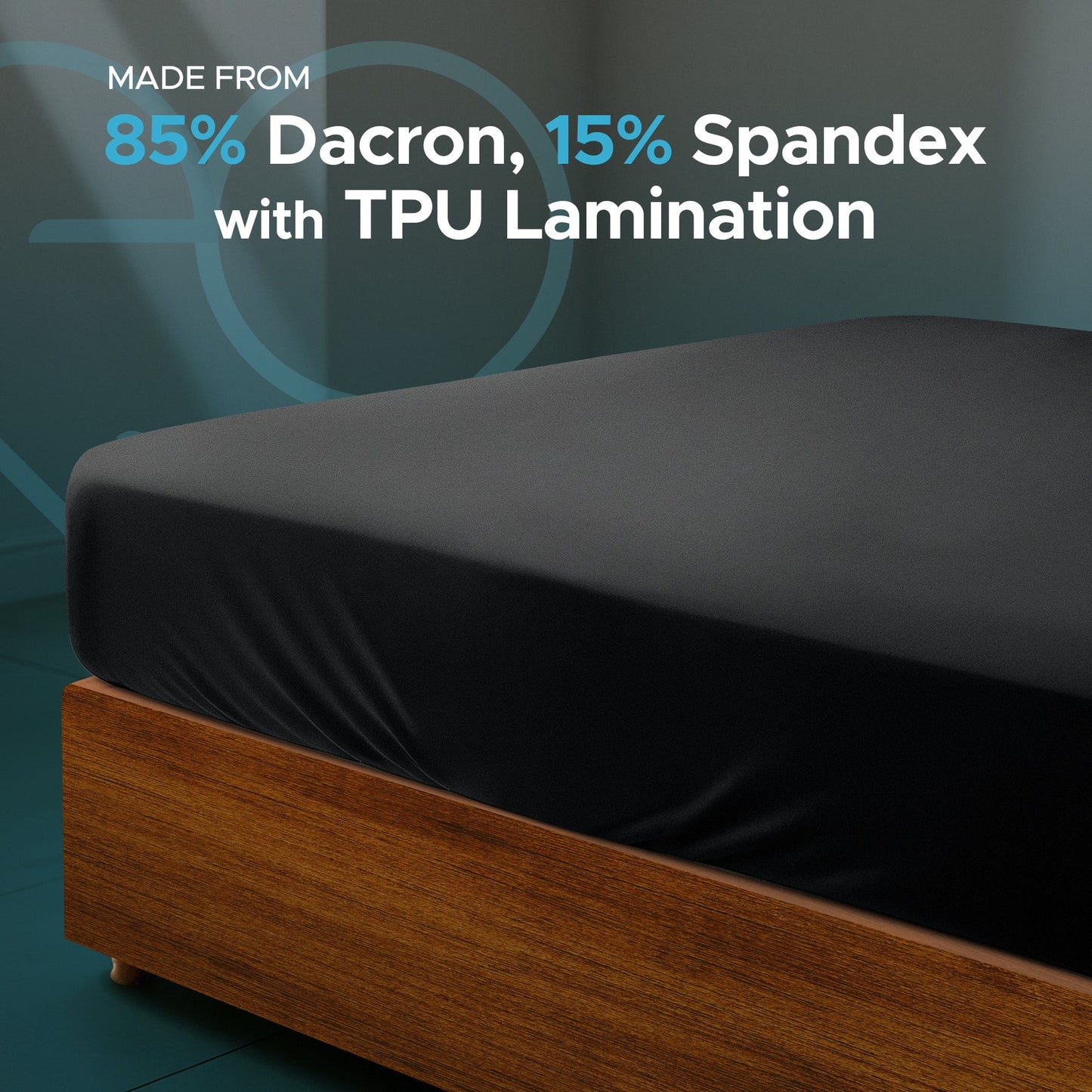 Eroticgel SUPER KING Waterproof Fitted Sheet 204cm x 204cm + 35cm