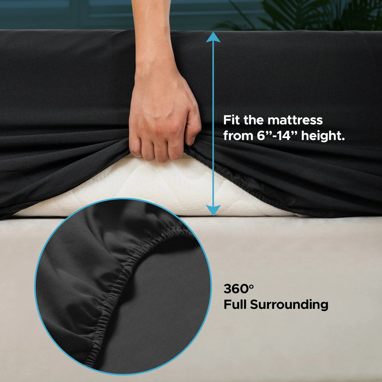 Eroticgel KING Waterproof Fitted Sheet 183cm x 203cm + 35cm