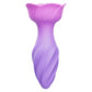 Adam & Eve ROTATING ROSE PLUG - Pink 12cm Rotating & Vibrating Butt Plug with Gem Base