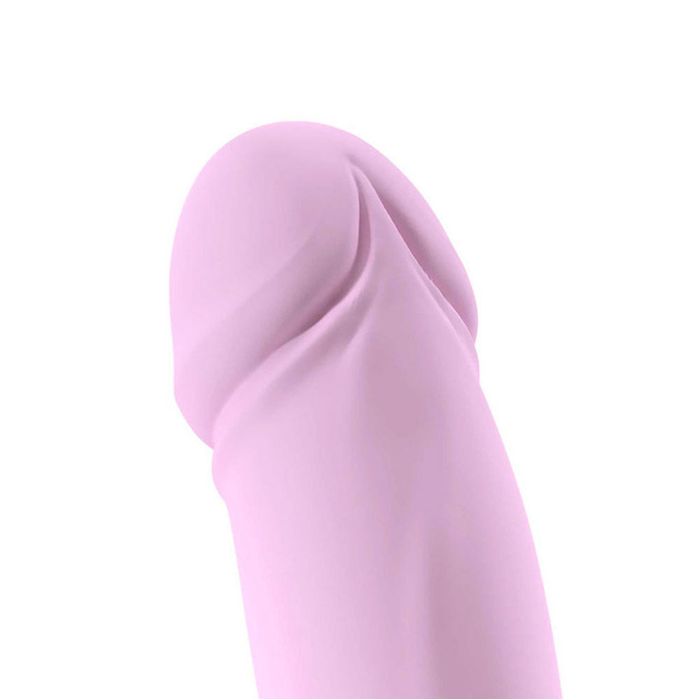Adam & Eve Heart Throbber Pink 7.2" / 18.2cm Vibrating Dong Dildo