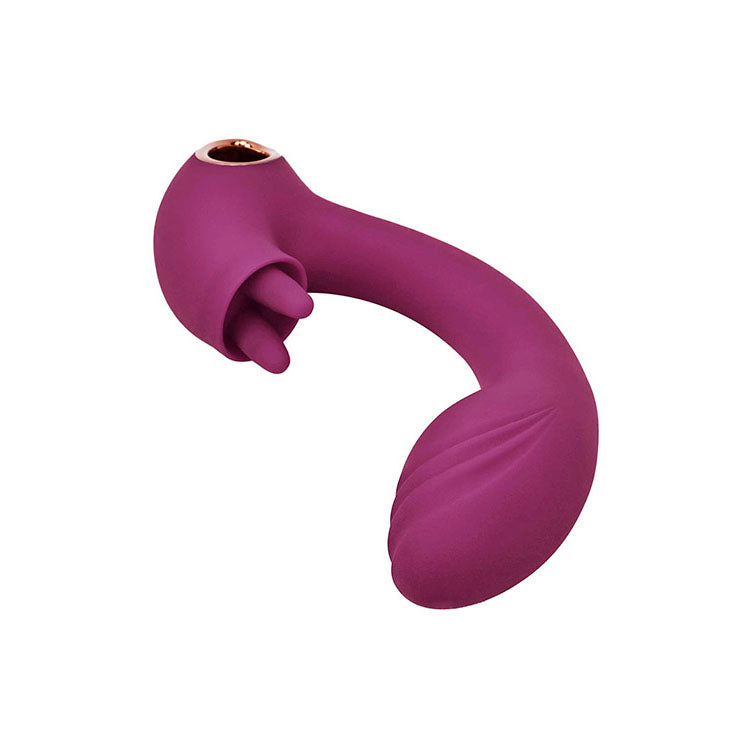Adam & Eve ROSE GOLD CLIT TICKLER - Red 22cm Rabbit Vibrator