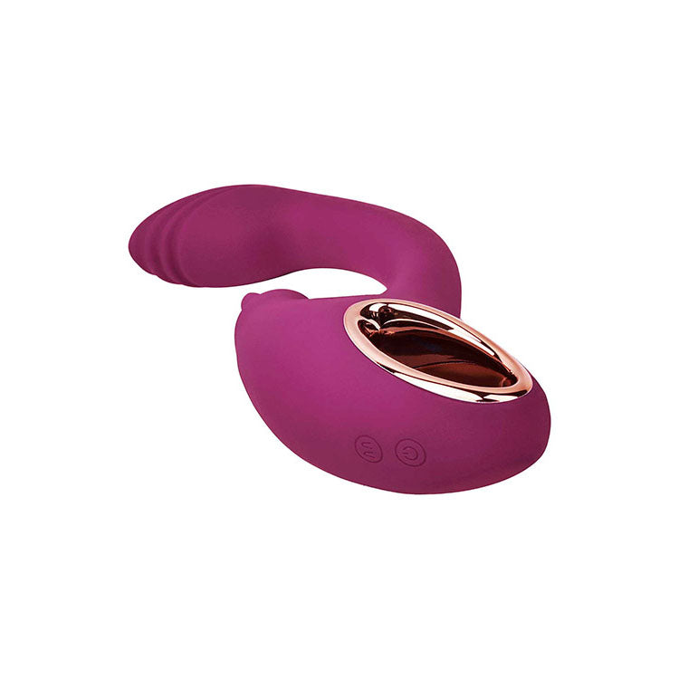 Adam & Eve ROSE GOLD CLIT TICKLER - Red 22cm Rabbit Vibrator