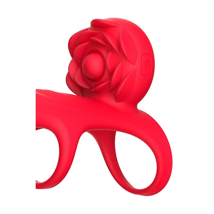 Adam & Eve VIBRATING ROSE COUPLES CAGE - Vibrating Penis Cage with Wireless Remote