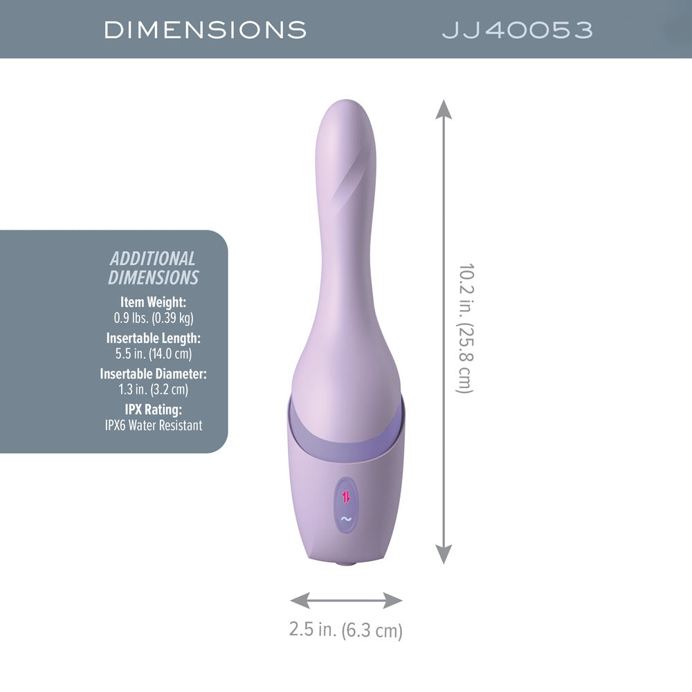JimmyJane Hello Bang - Purple 27cm Warming & Thrusting Vibrator
