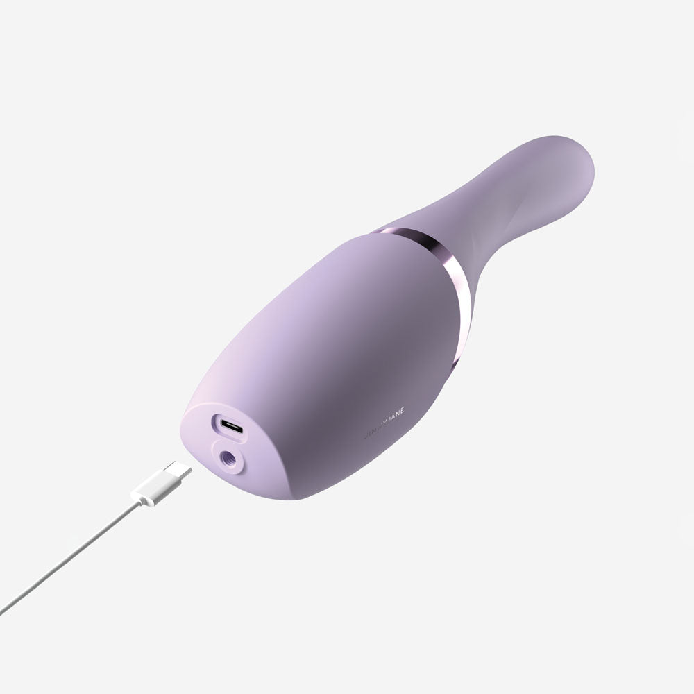 JimmyJane Hello Bang - Purple 27cm Warming & Thrusting Vibrator