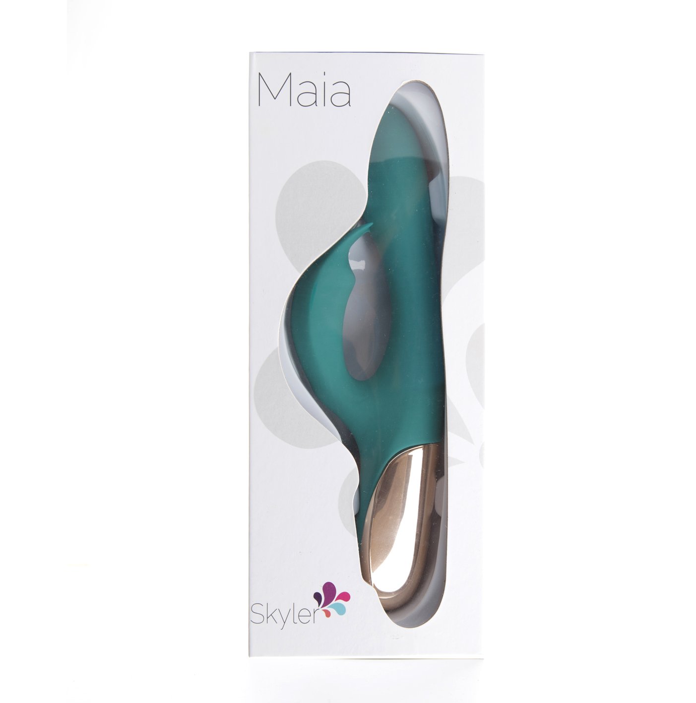 Maia Toys | Maia Skyler Green 21.6cm USB Rechargeable Bendable Rabbit Vibrator
