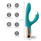 Maia Toys | Maia Skyler Green 21.6cm USB Rechargeable Bendable Rabbit Vibrator