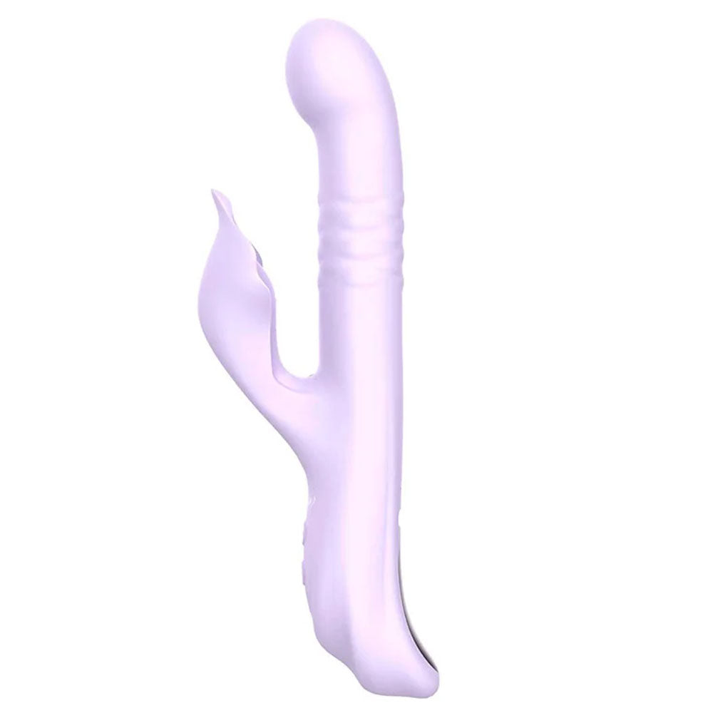 Adam & Eve Eves Throbber - Lilac 25.4cm Pulsating Rabbit Vibrator