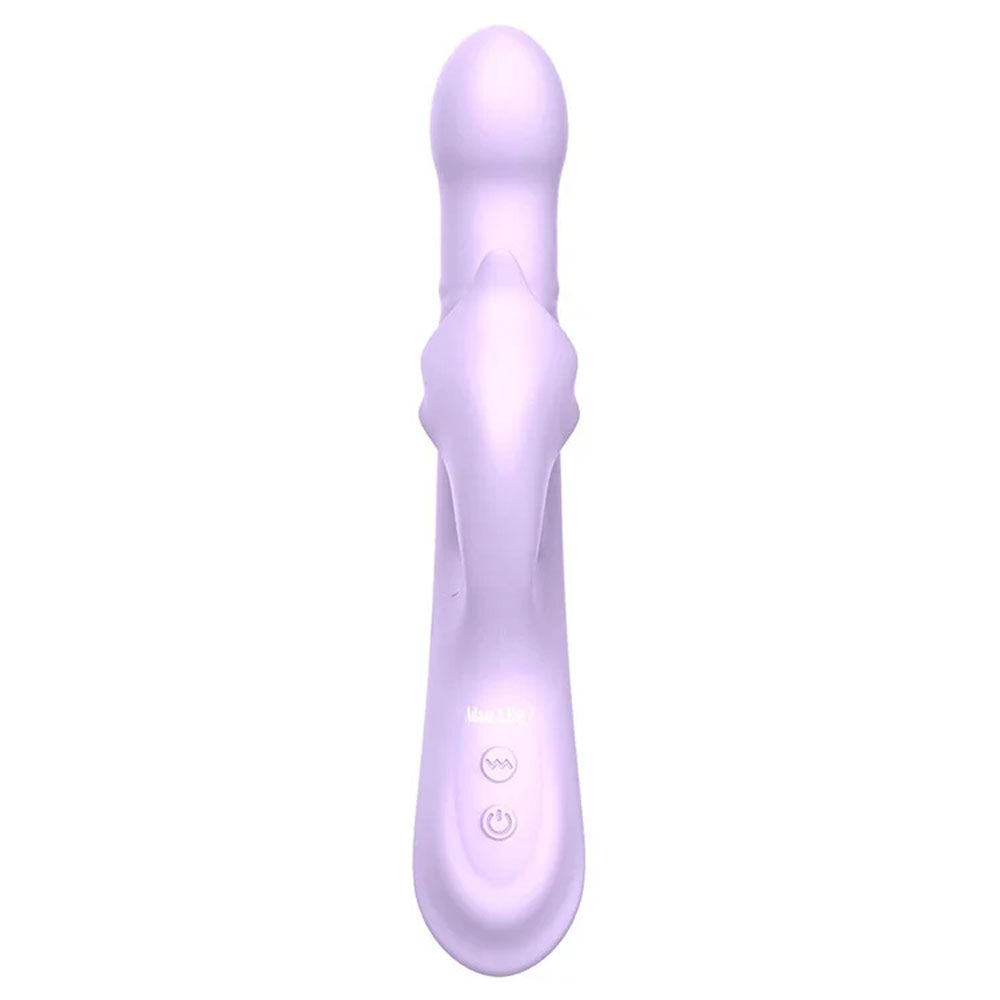 Adam & Eve Eves Throbber - Lilac 25.4cm Pulsating Rabbit Vibrator