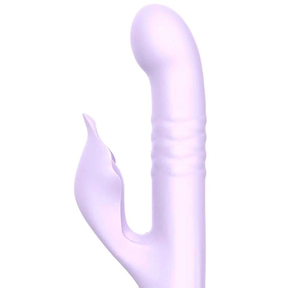 Adam & Eve Eves Throbber - Lilac 25.4cm Pulsating Rabbit Vibrator