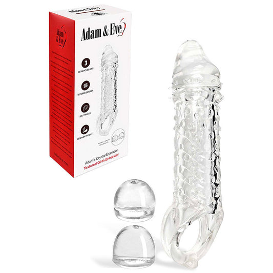 Adam & Eve ADAMS CRYSTAL EXTENDER - Extender Sleeve with Adjustable Size