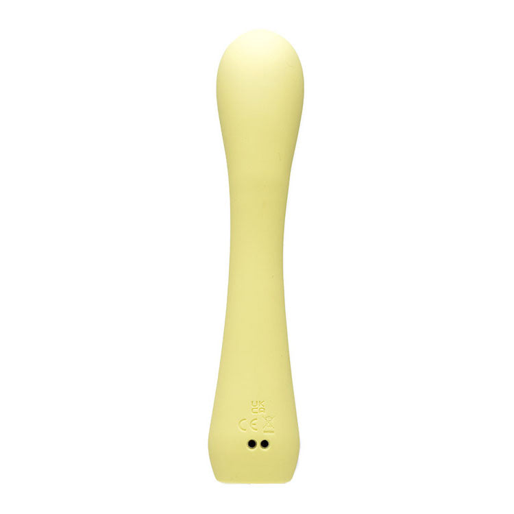Adam & Eve GROOVY GLOW-UPS Bendie - Yellow Flexible G-Spot Vibrator with LED Base