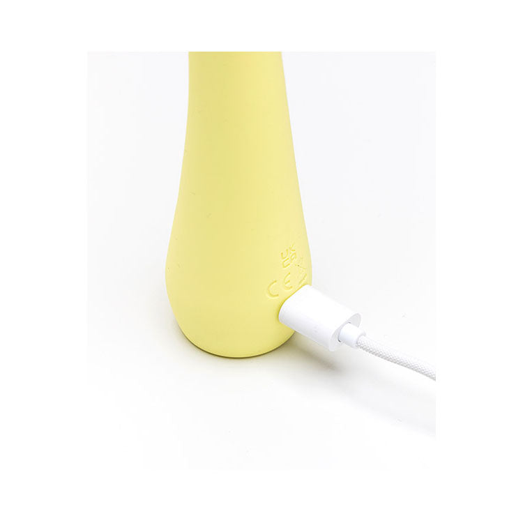 Adam & Eve GROOVY GLOW-UPS Bendie - Yellow Flexible G-Spot Vibrator with LED Base