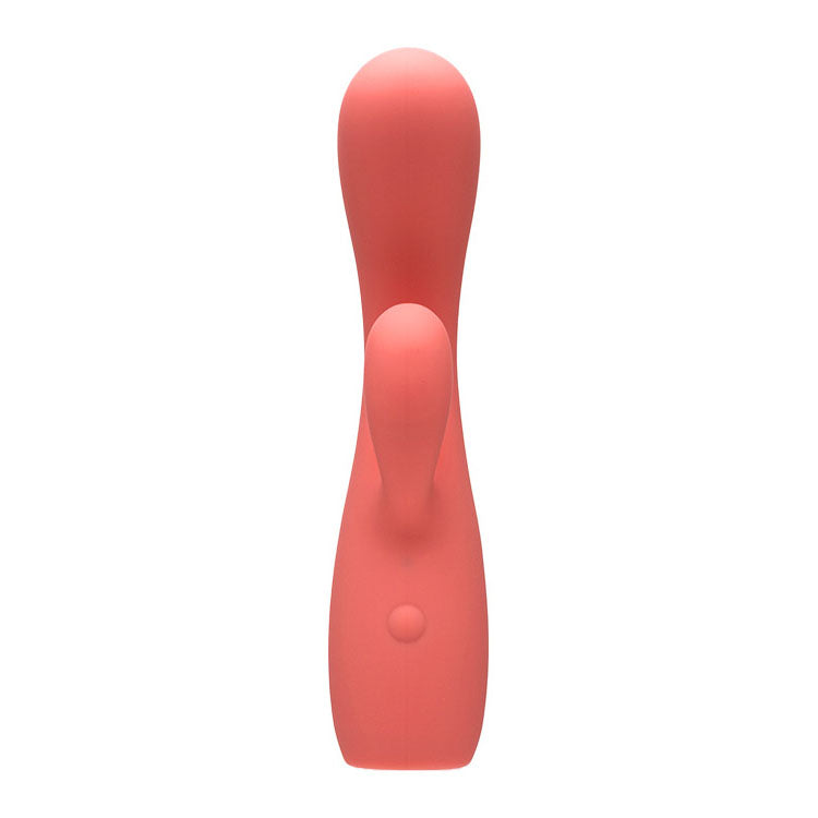 Adam & Eve GROOVY GLOW-UPS Curvie - Red Rabbit Vibrator with LED Base