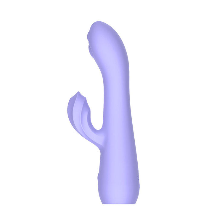 Adam & Eve GROOVY GLOW-UPS Wavie - Purple Rabbit Vibrator with LED Bas
