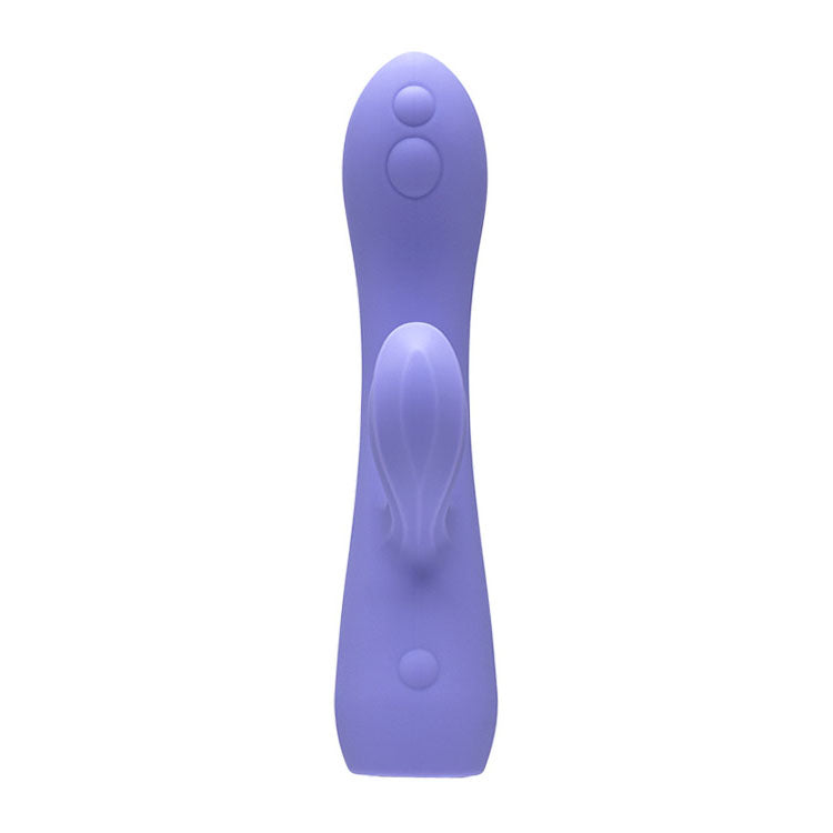 Adam & Eve GROOVY GLOW-UPS Wavie - Purple Rabbit Vibrator with LED Bas