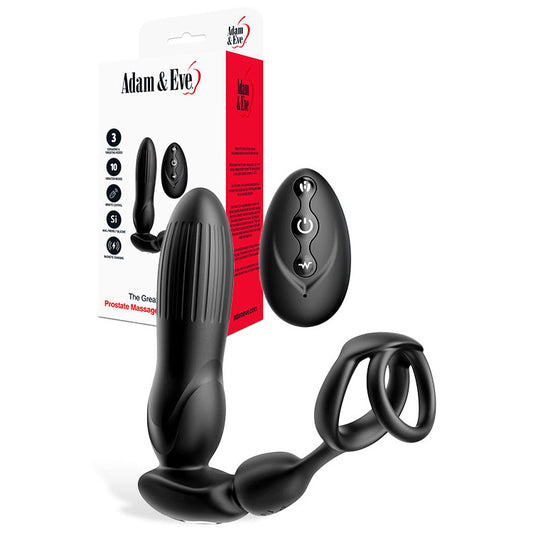 Adam & Eve THE GREAT EXPANDER - Thrusting & Expanding Prostate Massager with Wireless