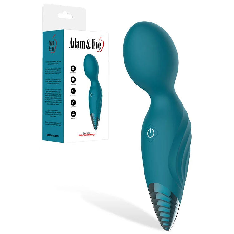 Adam & Eve DEW DROP Mini Massager Wand - Green