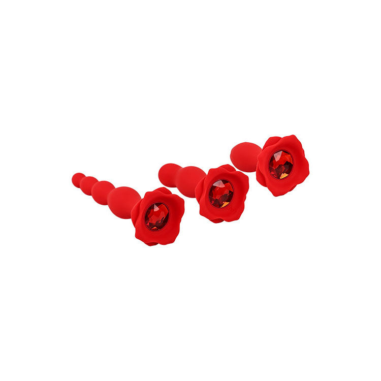 Adam & Eve BOOTY BOUQUET Anal Gem Training Kit - Set of 3 Sizes