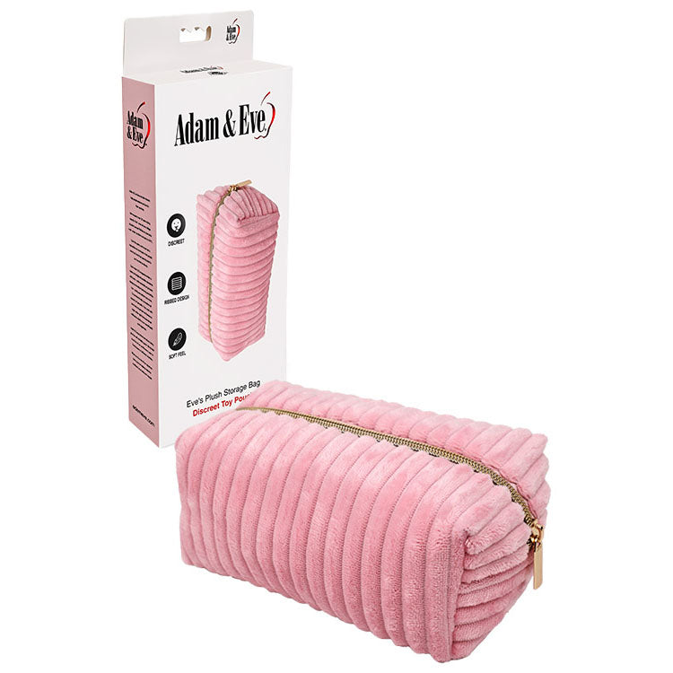 Adam & Eve Eves Plush Storage Bag - Discreet Toy Pouch