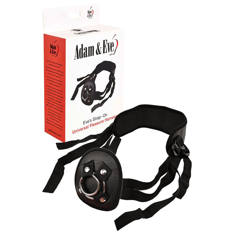 Adam & Eve EVES STRAP-ON - Black Adjustable Strap-On Harness (No Probe Included)