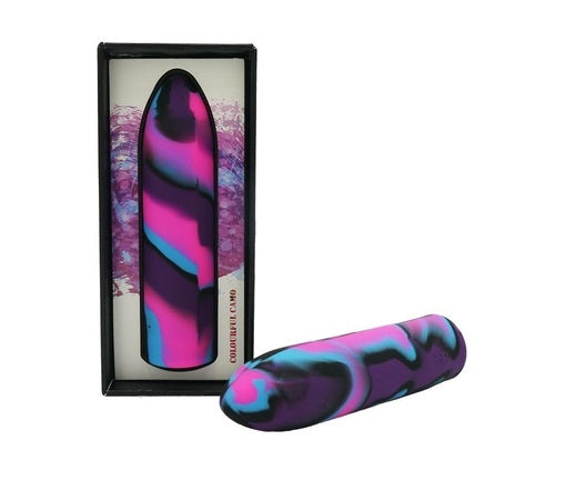 AAPD | Colourful Camo Tracer Bullet Vibrator Rechargeable Blue