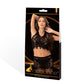 Lapdance 2pc Crop Top & Skirt Set Black Size OS