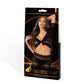 Lapdance Halter 2pc Crop Top & Skirt Set Black Size OS